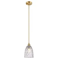 Светильник подвесной Pearle TL5162H Toplight прозрачный 1 лампа, основание золотое в стиле классический 