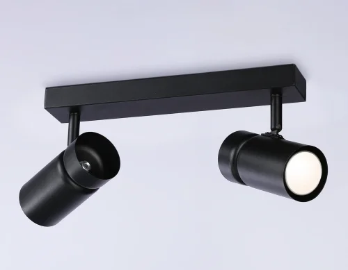 Спот с 2 лампами TA13178 Ambrella light чёрный GU10 в стиле хай-тек современный  фото 3