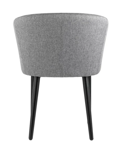 Кресло Ральф рогожка тёмно-серый УТ000032924 Stool Group, серый/рогожка, ножки/металл/чёрный, размеры - ****580*600 фото 7