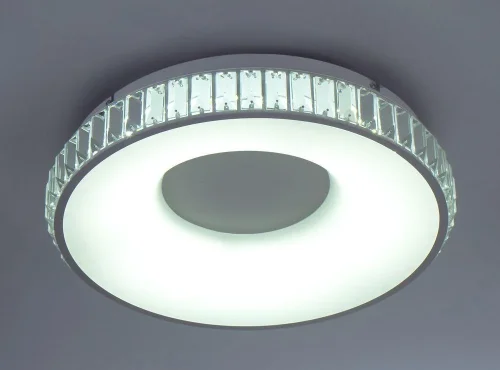 Светильник потолочный LED с пультом 10214/1LED Escada белый на 1 лампу, основание белое в стиле современный с пультом фото 2
