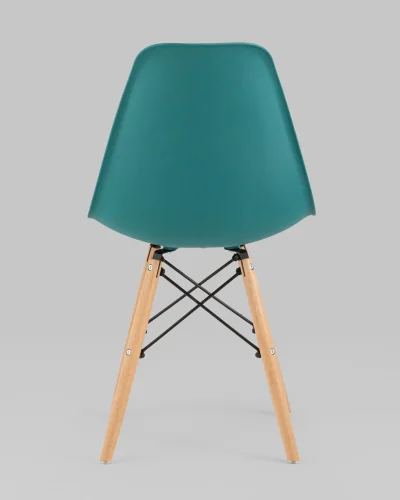 Стул EAMES, темно-бирюзовый 4шт. (набор) УТ000037611 Stool Group, /, ножки/массив бука/бежевый, размеры - *815***460*530 фото 7