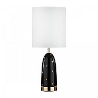 Настольная лампа Pollen 5424/1T Odeon Light  1 лампа, основание золотое чёрное керамика металл в стиле современный 