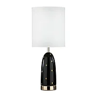Настольная лампа Pollen 5424/1T Odeon Light  1 лампа, основание золотое чёрное керамика металл в стиле современный 