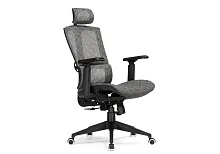 Компьютерное кресло Lanus gray / black 15567 Woodville, серый/ткань, ножки/пластик/чёрный, размеры - *1270***680*620