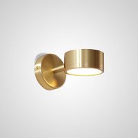Настенное бра SUNSHINE WALL Small 141047-26 ImperiumLoft золотой 1 лампа, основание золотое в стиле минимализм 