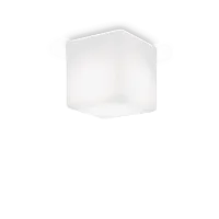 Потолочный светильник LUNA PL1 D11 Ideal Lux уличный IP44 белый 1 лампа, плафон белый в стиле современный G9