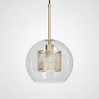 Светильник подвесной Catch 101416-26 ImperiumLoft прозрачный 1 лампа, основание бронзовое в стиле модерн 