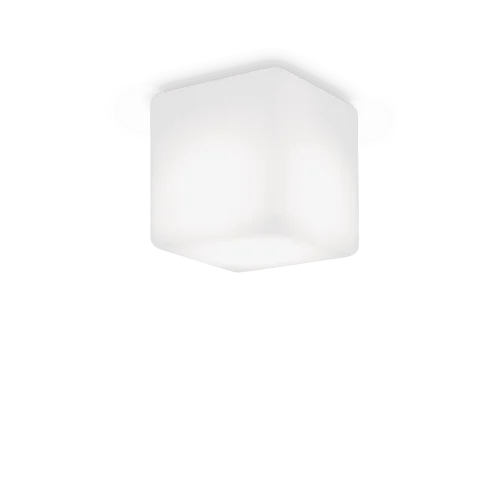 Потолочный светильник LUNA PL1 D11 Ideal Lux уличный IP44 белый 1 лампа, плафон белый в стиле современный G9