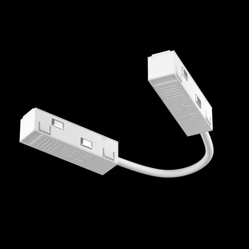 Коннектор питания Magnetic track system Exility TRA034CPC-42W-15-1 Maytoni белый в стиле для светильников серии Magnetic track system Exility exility тонкая магнитная фото 7