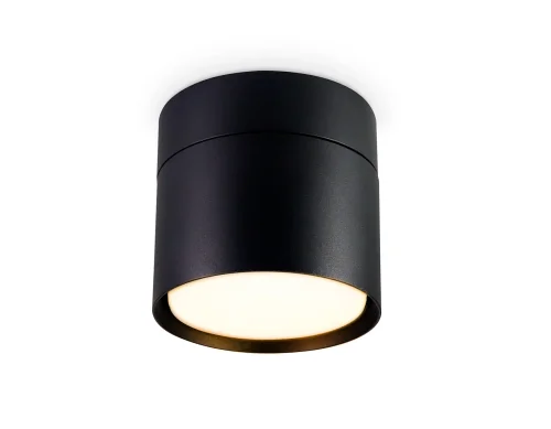 Светильник накладной TA1408 Ambrella light чёрный 1 лампа, основание чёрное в стиле минимализм хай-тек круглый фото 3