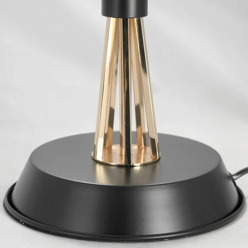Настольная лампа LSP-0597 Lussole чёрная 1 лампа, основание чёрное металл в стиле лофт  фото 4