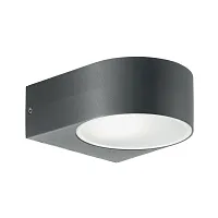 Бра IKO AP1 ANTRACITE Ideal Lux чёрный на 1 лампу, основание чёрное серое в стиле современный 