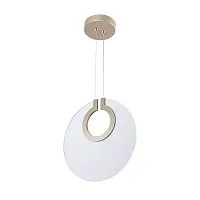 Светильник подвесной LED Bilancia 5194/01 SP-15 Divinare прозрачный на 1 лампу, основание золотое в стиле арт-деко современный 
