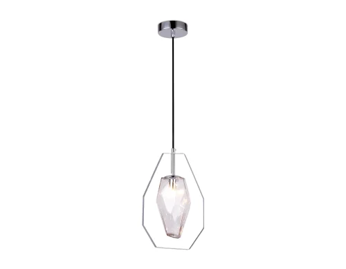 Светильник подвесной Traditional TR3626 Ambrella light прозрачный 1 лампа, основание хром в стиле современный выдувное фото 4