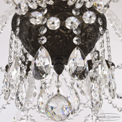 Люстра подвесная AL16311/10/300 PD Bohemia Ivele Crystal без плафона на 10 ламп, основание коричневое в стиле классический sp фото 2