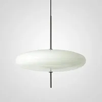 Светильник подвесной LAKIN black D50 220518-23 ImperiumLoft белый на 5 ламп, основание чёрное в стиле современный 
