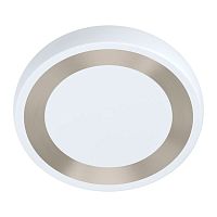 Светильник потолочный LED Ruidera 99108 Eglo белый 1 лампа, основание белое матовое никель в стиле современный 