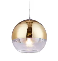 Светильник подвесной Veroni LDP 1029-200 GD Lumina Deco золотой прозрачный на 1 лампу, основание хром в стиле современный шар