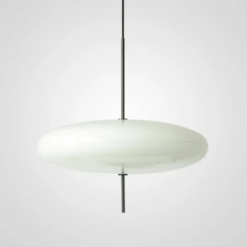 Светильник подвесной LAKIN gold D50 220519-23 ImperiumLoft белый на 5 ламп, основание золотое в стиле современный фото 2