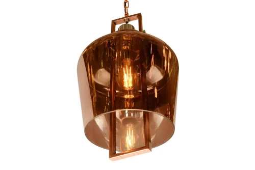 Светильник подвесной Dama A1500/B3 BR iLamp коричневый 1 лампа, основание коричневое в стиле современный лофт выдувное фото 3