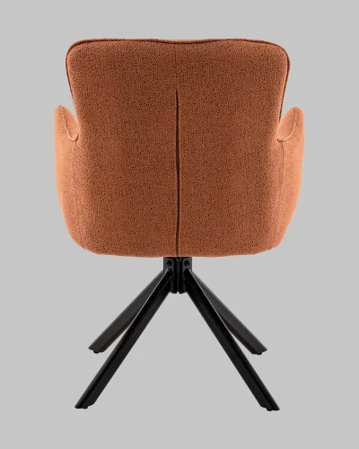 Стул обеденный Eima,  терракотовый УТ000040783 Stool Group, терракотовый/рогожка, ножки/металл/чёрный, размеры - *860**** фото 5