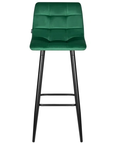 Стул барный 8078-LML NICOLE, цвет сиденья зелёный велюр (108-64), черные матовые ножки Dobrin, зелёный/велюр, ножки/металл/чёрный, размеры - *1050***430*520 фото 6