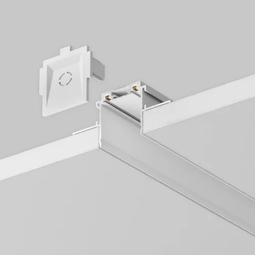 Шинопровод встраиваемый 2м Magnetic track system Radity TRA084MP-12W Maytoni белый в стиле хай-тек современный для светильников серии Magnetic track system Radity шинопровод встраиваемый radity радиусная магнитная магнитный фото 2