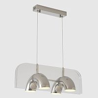 Светильник подвесной ЛЕД ELEMENT SP24W LED CHROME Crystal Lux белый на 1 лампу, основание хром в стиле лофт линейный