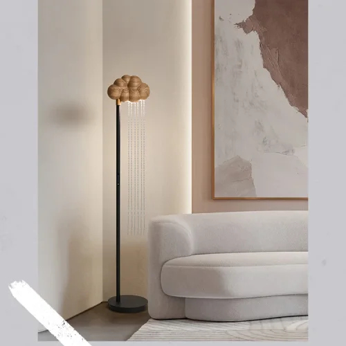 Торшер TELSE Dark brown 212085-23 ImperiumLoft коричневый на 1 лампу, основание чёрное в стиле современный фото 9