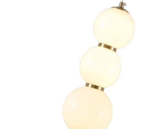 Светильник подвесной LED Стин 07623-3A,20 Kink Light белый 3 лампы, основание бронзовое в стиле современный молекула шар фото 3