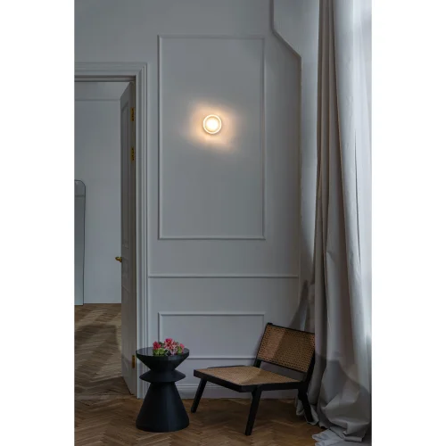 Бра LED Collana 1046/17 AP-5 Divinare прозрачный на 1 лампу, основание латунь в стиле современный фото 4