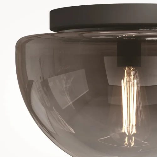 Светильник потолочный Glassy MOD270CL-01B Maytoni серый чёрный на 1 лампу, основание чёрное в стиле современный фото 12