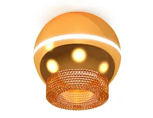 Светильник накладной Techno spot XS1105020 Ambrella light золотой жёлтый 1 лампа, основание золотое жёлтое в стиле современный круглый