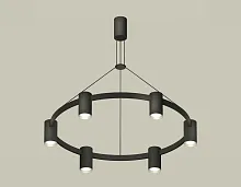 Светильник подвесной XB9022101 Ambrella light чёрный 6 ламп, основание чёрное в стиле современный хай-тек 