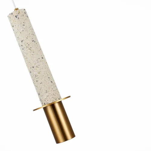 Светильник подвесной Varese SL1211.513.01 ST-Luce золотой белый 1 лампа, основание золотое в стиле современный трубочки фото 2