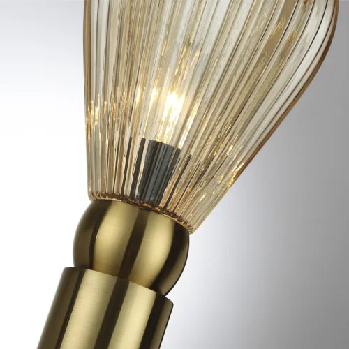 Настольная лампа Elica 5402/1T Odeon Light янтарная 1 лампа, основание золотое металл в стиле современный  фото 5