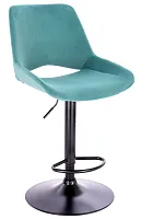 Барный стул Flash Ткань Бирюзовый EP Flash Fabric Turquoise Everprof, голубой/ткань, ножки//, размеры - 920*1130***490*