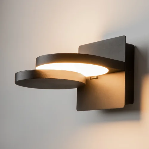 Бра LED Flap MOD354WL-L12B3K Maytoni чёрный на 1 лампу, основание чёрное в стиле современный хай-тек фото 11
