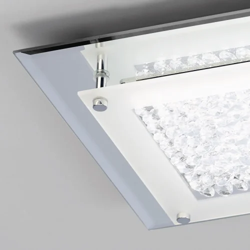 Люстра потолочная LED CRYSTAL 4580 Mantra прозрачная на 1 лампа, основание хром в стиле современный  фото 4