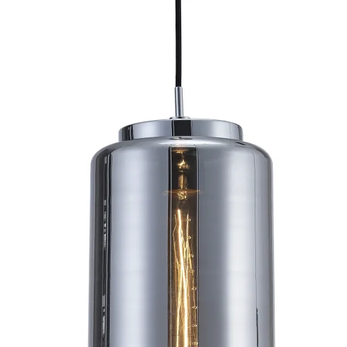 Светильник подвесной лофт JARRAS 6197 Mantra серый 1 лампа, основание хром серое в стиле лофт выдувное фото 5