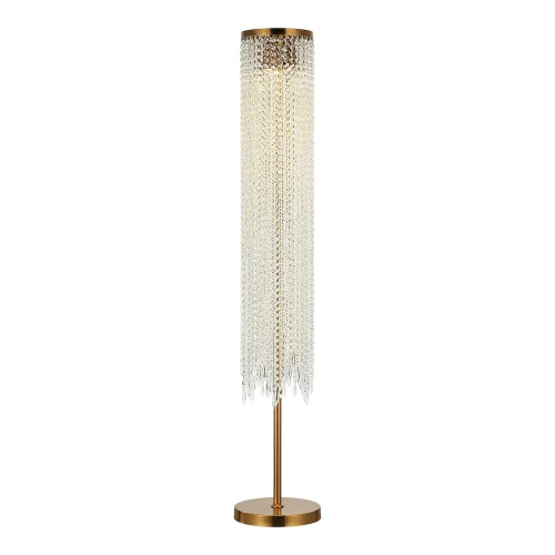 Торшер Floyd LSP-0649 Lussole  прозрачный 3 лампы, основание матовое золото в стиле современный
