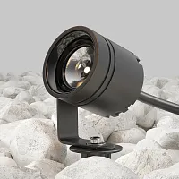 Прожектор LED Clyde O493FL-L3GF3K Maytoni уличный IP графит на 1 лампу, плафон графит в стиле хай-тек современный LED