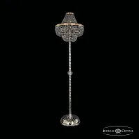 Торшер 19101T3/H/45IV-172 G Bohemia Ivele Crystal sp прозрачный 8 ламп, основание золотое в стиле классика
