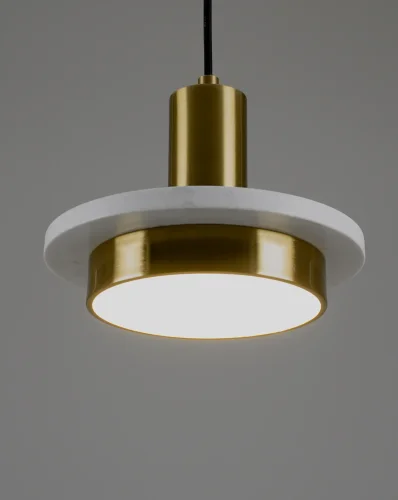 Светильник подвесной LED Solumn V5050-1PL Moderli золотой на 1 лампу, основание золотое в стиле современный фото 3 Светильник подвесной LED Solumn V5050-1PL Moderli золотой на 1 лампу, основание золотое в стиле современный фото 3