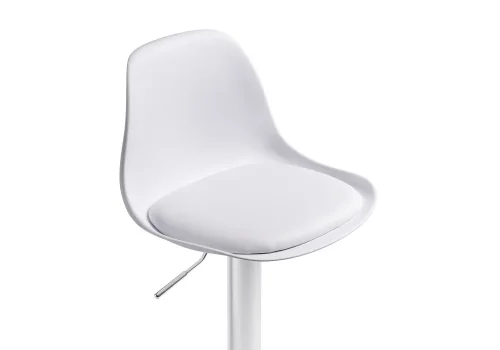 Барный стул Soft white / chrome 15746 Woodville, белый/экокожа, ножки/металл/хром, размеры - *1060***380*380 фото 5