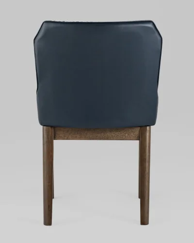 Cтул обеденный НИМЕРИА, синий (набор 2 шт) УТ000024031 Stool Group, синий/текстиль, ножки/массив гевеи/, размеры - ***** фото 4