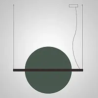 Светильник подвесной LIBERTY L110 Green 208569-23 ImperiumLoft зелёный на 1 лампу, основание чёрное в стиле современный 