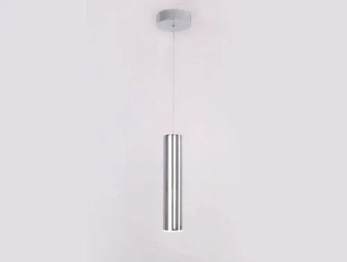 Светильник подвесной LED 15402/S chrome Newport хром на 1 лампу, основание хром в стиле современный трубочки фото 2