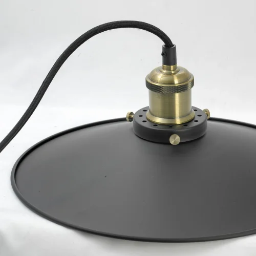 Светильник подвесной New York LSP-9601-3L Lussole чёрный 3 лампы, основание чёрное в стиле лофт  фото 4