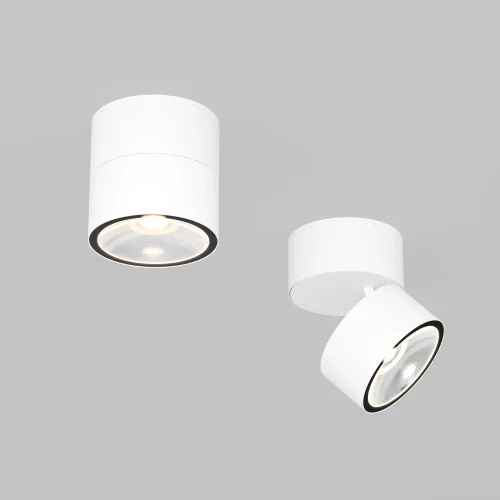Накладной светильник уличный LED Spin O310CL-L12W3K Maytoni уличный IP54 белый на 1 лампу, плафон белый в стиле современный LED фото 8